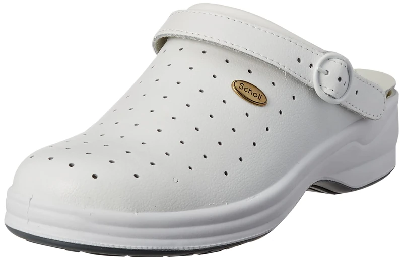 Scholl - Unisex - New Bonus -Medical Professional Clog - White - 6.5