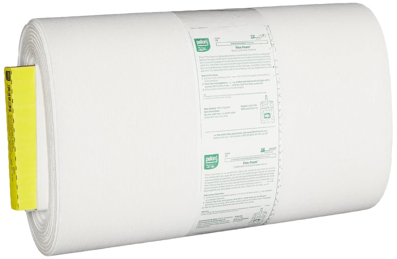 Pellon Flex-Foam Stabilizer-White 20-inch x 10yd, Other, Multicoloured, 31.21 x 58.51 x 17.24 cm