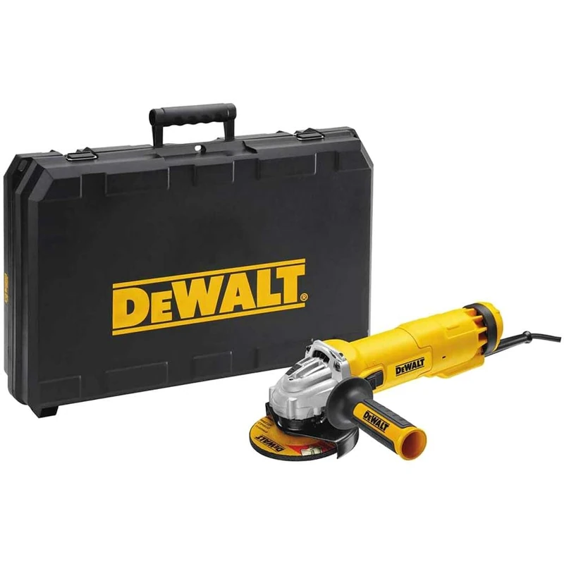 DEWALT DWE4206KL 115 mm 1010 W 110 V Mini Grinder with Kitbox