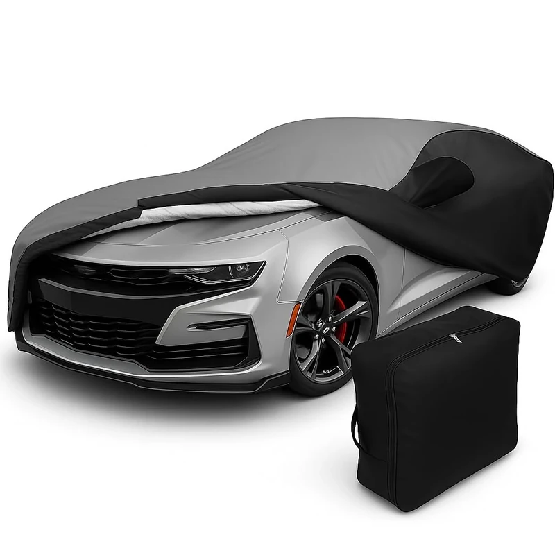 West Coast Camaro 2010-2015 Camaro Ultraguard Two Tone Car Cover (Grey/black) by West Coast Camaro