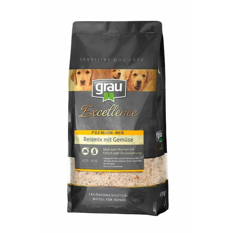 GRAU - the original - Rice-mix with vegetables for dogs - Exc SDC Premium Rice-mix (1 x 10 kg)