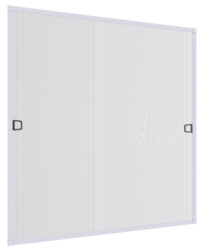 Windhager Insect Screen Insektenschutz Fenster, Spannrahmen Fliegengitter für Fenster Fenstergitter, Fliegenschutz, aus Aluminium, weiß, 04309