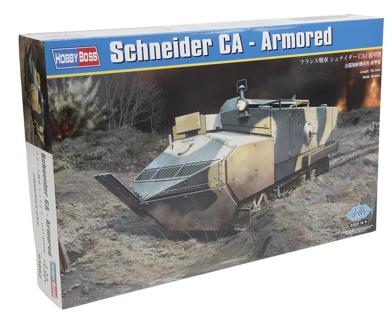 Hobbyboss 1:35 Scale Schneider CA Armoured Model Kit (Grey)