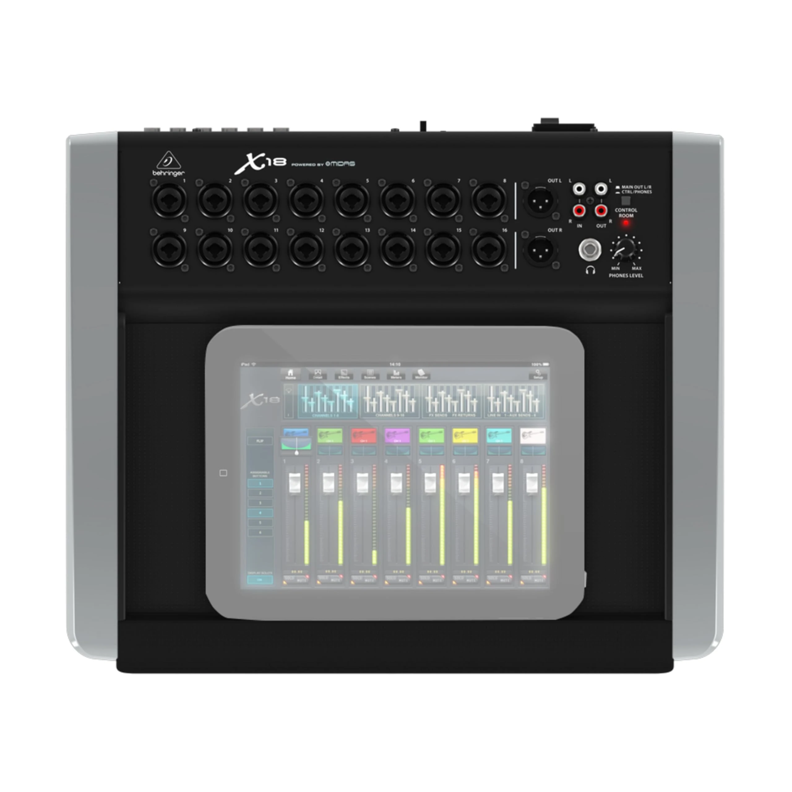 Behringer X AIR X18 18 Channel, 12-Bus Digital Mixer for iPad/Android Tablets with 16 Programmable Midas Preamps, Integrated Wifi Module and Multi Channel USB Audio Interface