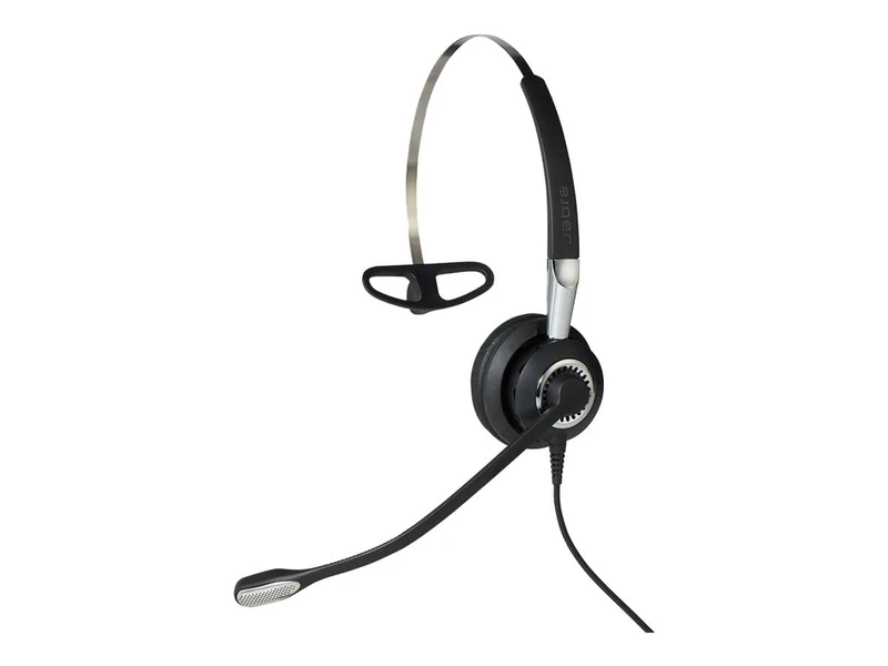 Jabra Biz 2400 II Quick Disconnect On-Ear Mono Headset - Noise-cancelling and Corded Lightweight Headphone with HD Voice and Soft Head Cushioning for Deskphones
