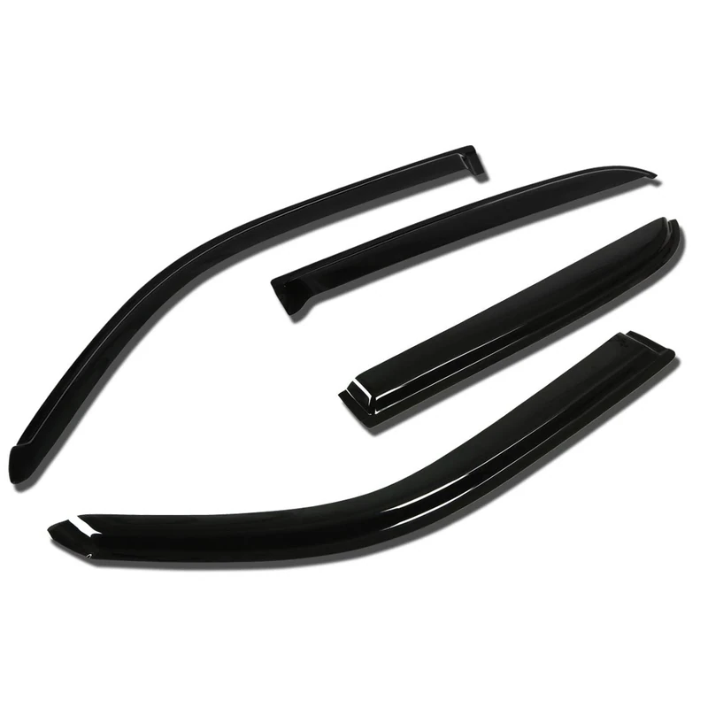 DNA MOTORING WVS-099 Dark Smoke Vent Window Visor Deflector Rain/Sun Guard, 4 Piece