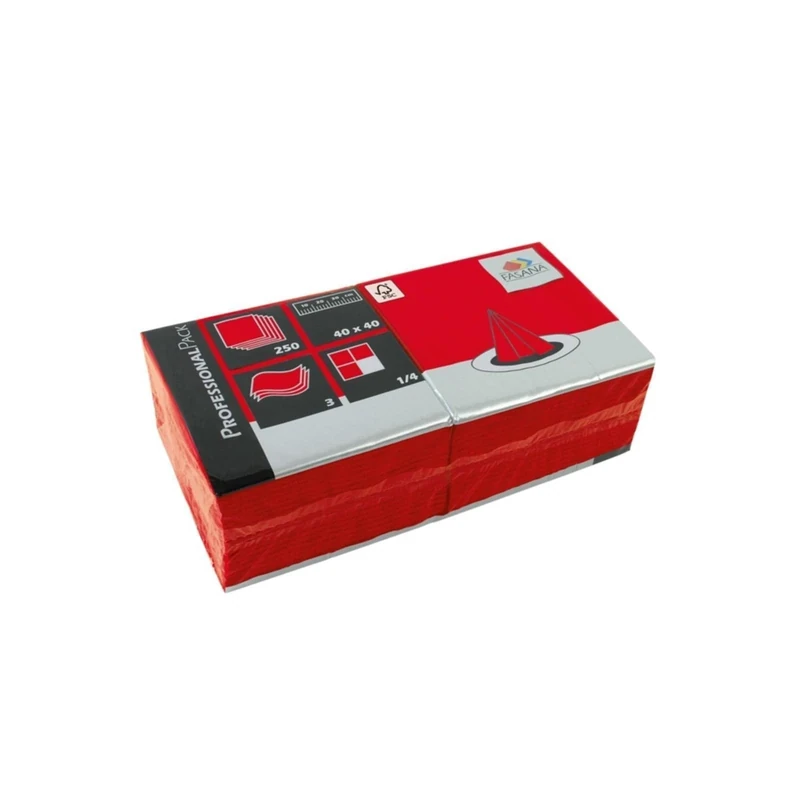 Katrin Professional Tissue Napkin Tableware Cleaning Dinner Lunch Kitchen Home Restaurant 400mm Red Pack quantity: 1000