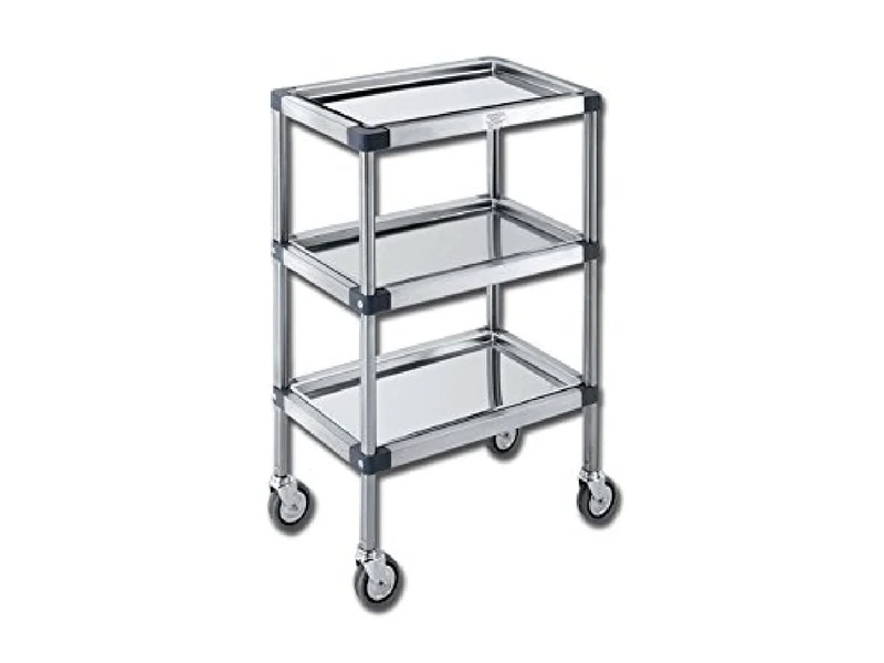 Gima 4585 Stainless Steel Trolley Ter Plus, 49 cm length x 3 cm Width x 78 cm Height