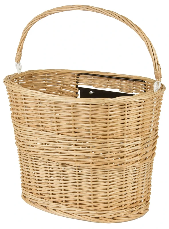 M-WAVE Unisex Adult Ba-Fw Clip Eco Wicker Basket - Brown