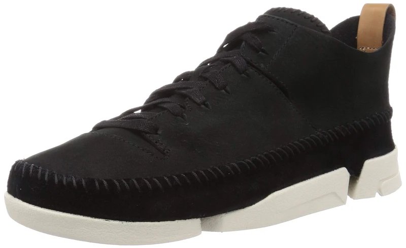 Clarks Men's Trigenic Flex Low Top Sneakers, Black Black Nubuck, 6.5 UK