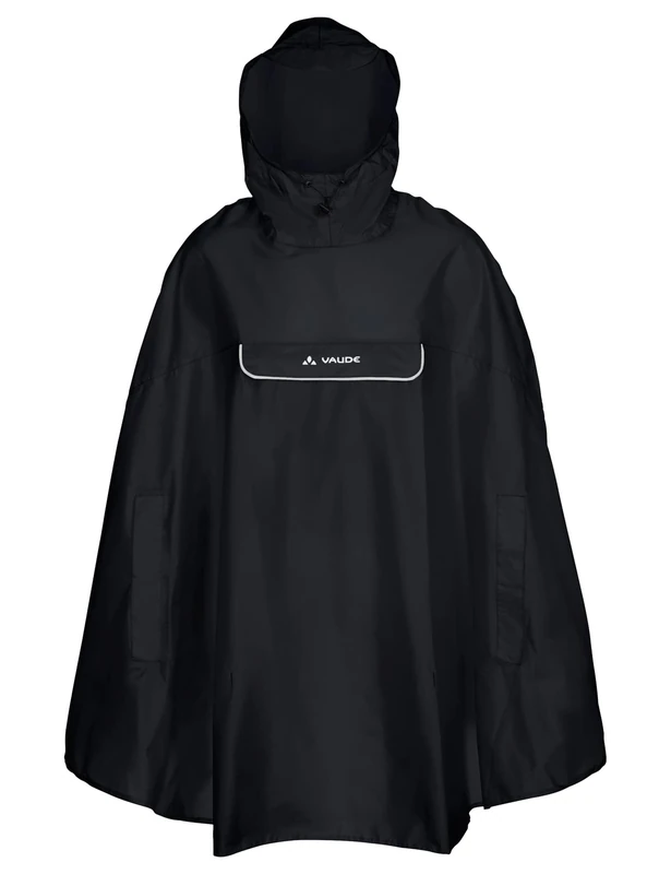 VAUDE Valdipino Poncho - Black, Large