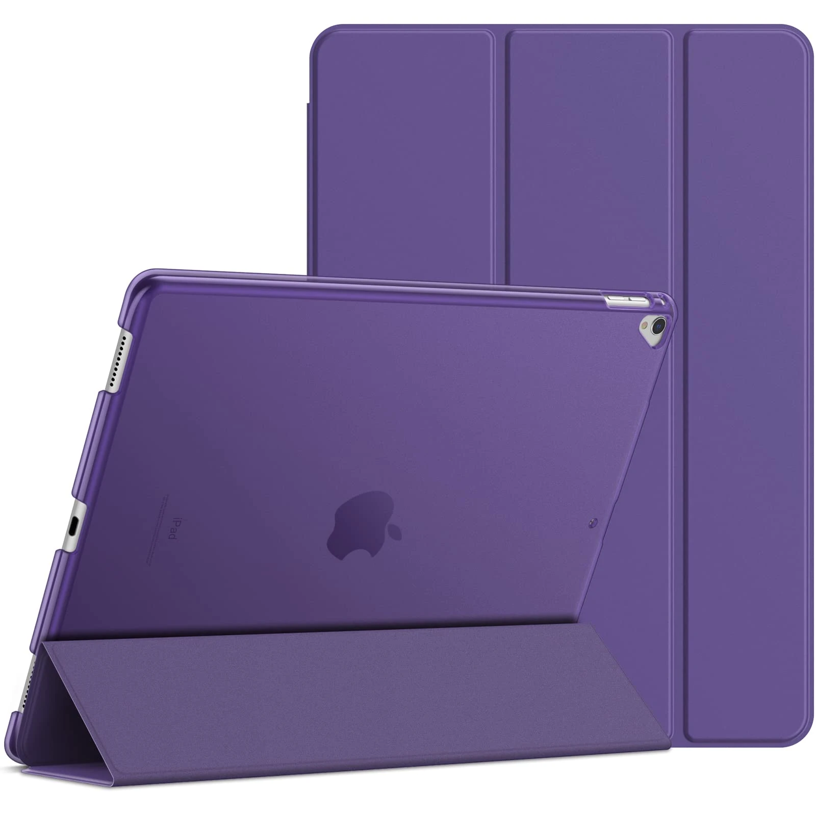 JETech Case for iPad Pro 12.9 Inch (1st and 2nd Generation, 2015 and 2017 Model), Auto Wake/Sleep (Purple)