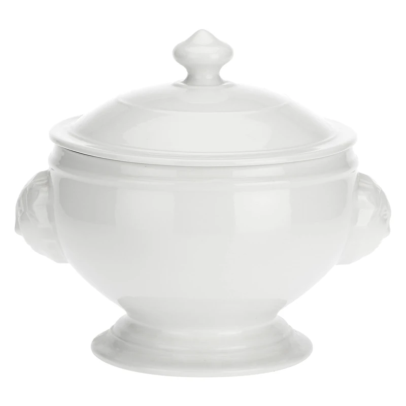 la Porcellana "Chimera Lion Soup Tureen Gift Box, White, 22 cm