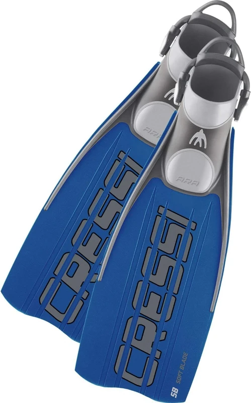 Cressi Unisex's Ara EBS Fins Open Heel, Blue-Blue, S