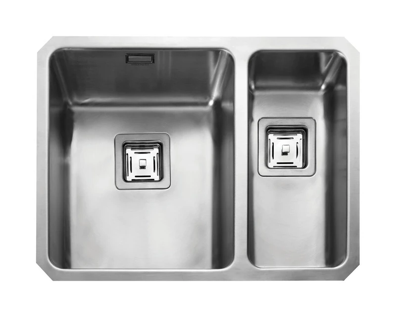 RangeMaster Atlantic Quad Rectangular Stainless Steel Stainless Steel Sink on Basin Top 2 in Rectangular