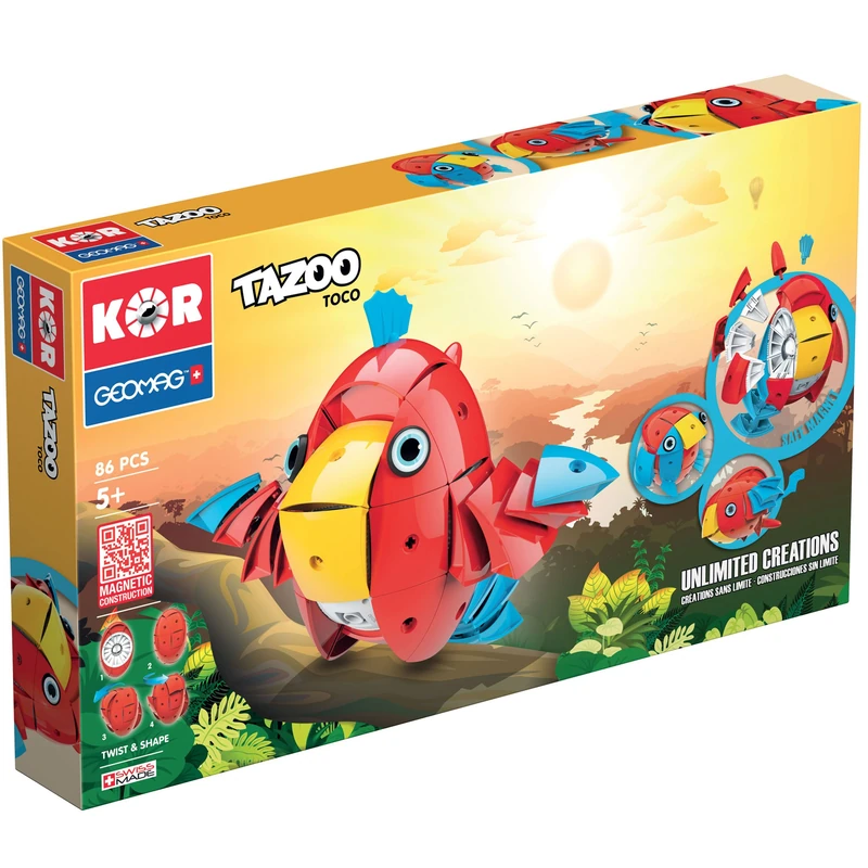 Geomag- KOR Tazoo Toco, 86 Pieces, 604 - Image 1