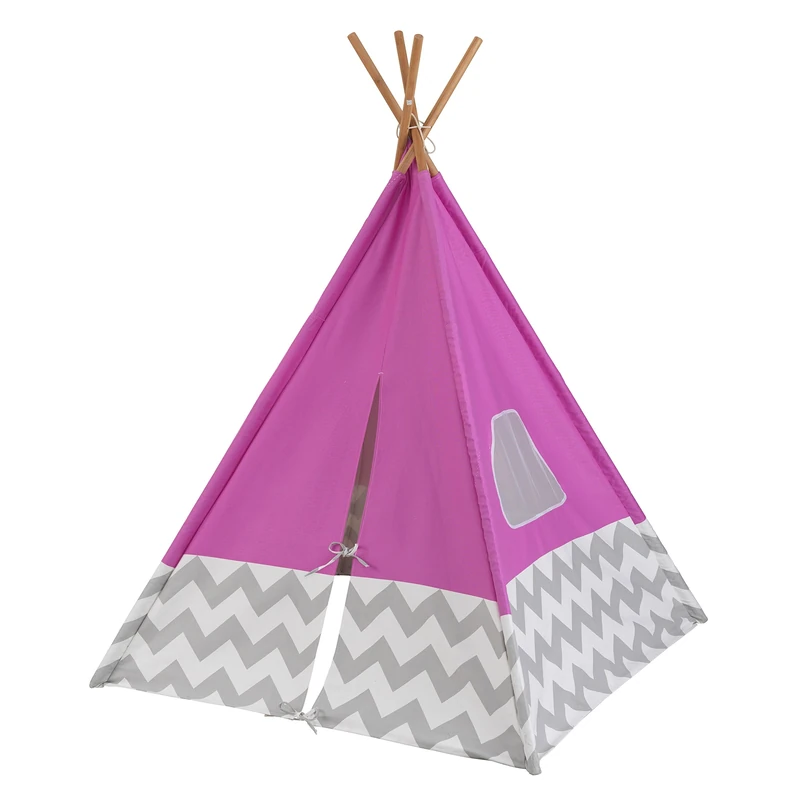 KidKraft Deluxe Pink Teepee Tent for Kids, Play Tent for Girls and Boys, Indoor and Outdoor, Kid's Toys, 00227