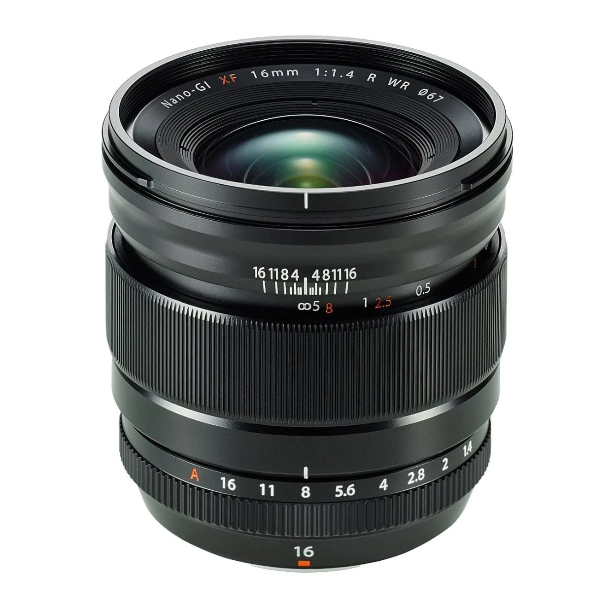 Fujinon XF16mm F1.4 R Weather Resistant Lens,Black,73.4mm x 73.0mm