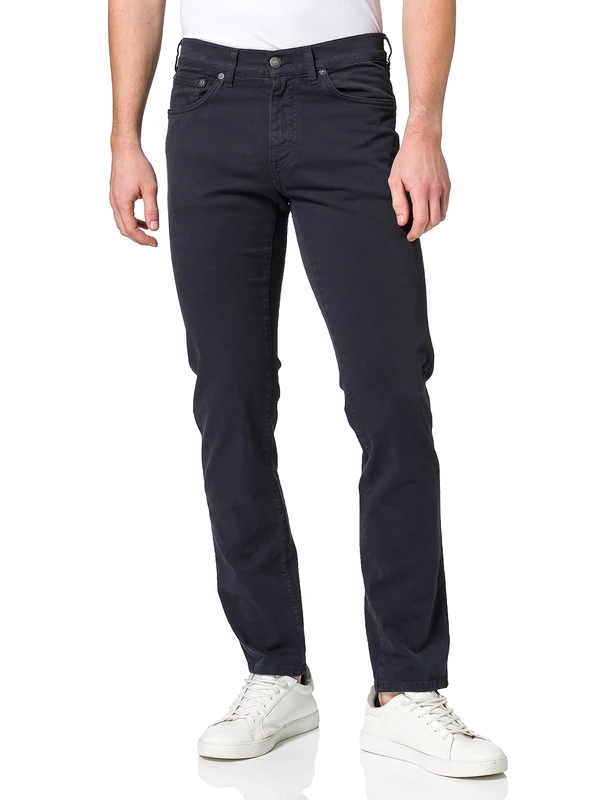 GANT Men's Desert Jean Straight Jeans, Blue (Navy),W36/L32