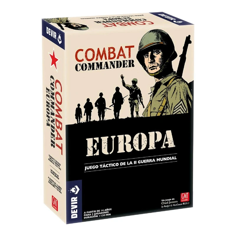 DEVIR - Combat Commander: Europe, Strategy Board Game, War Game, 2 Players, 14+ Years