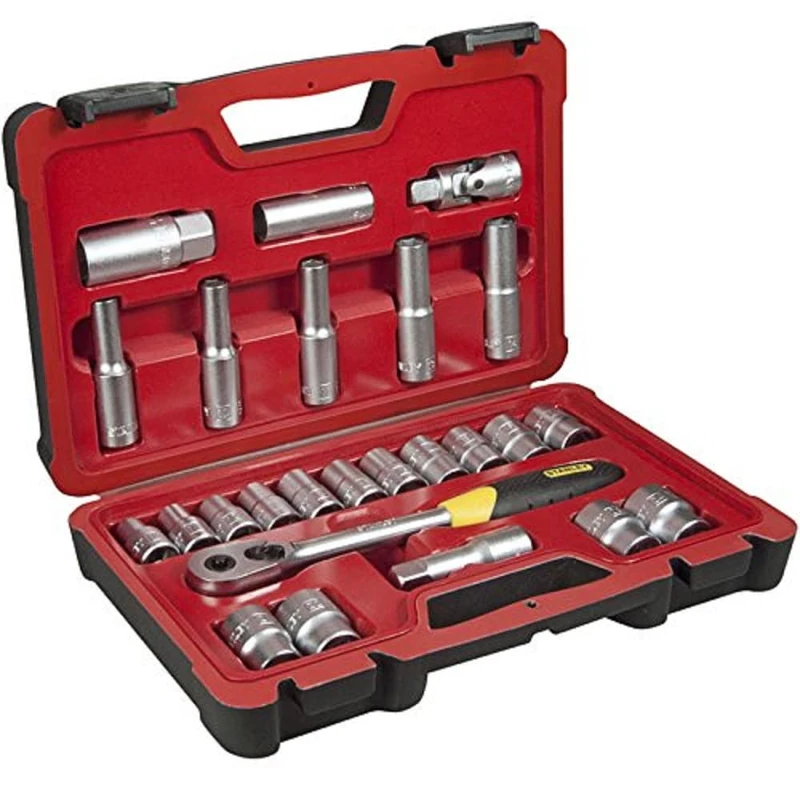 Stanley FMHT0-73023 Socket FM Wrench Set, Silver, 1/2-Inch, Set of 25 Piece