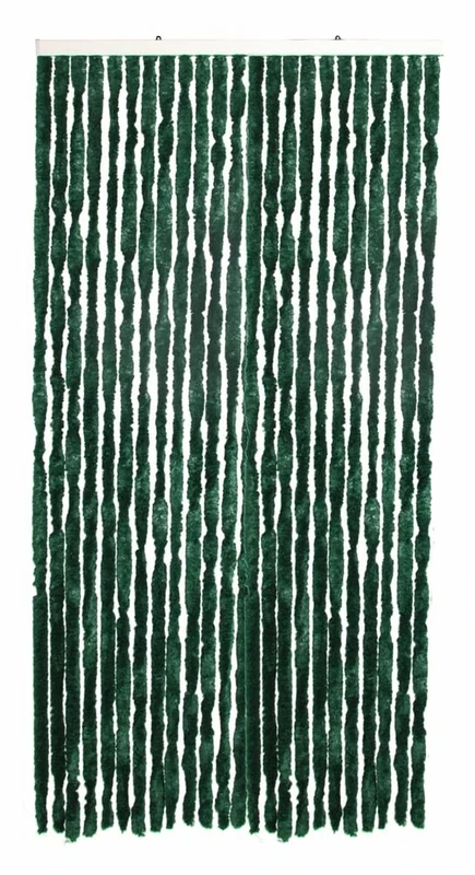 VERDELOOK Chenille Sun Curtain 120 x 230 cm, Green, Threads: 27