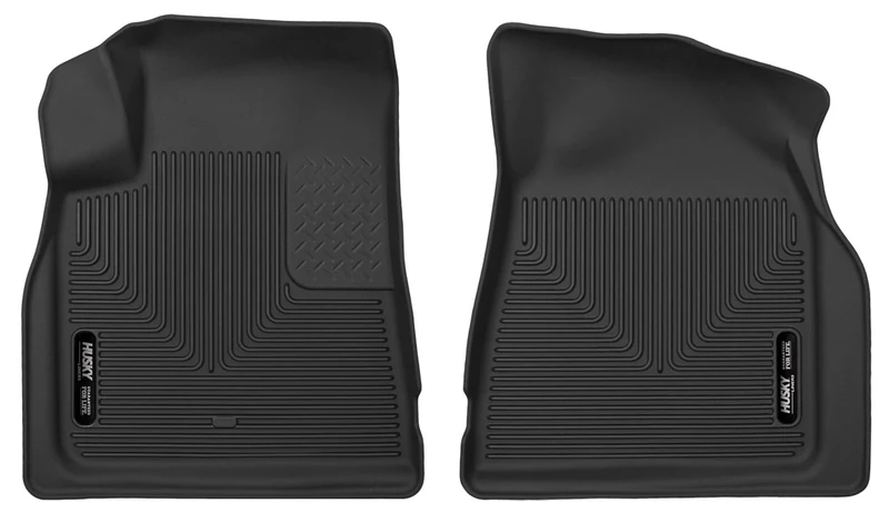 Husky Liners 53141 Fits 2008-17 Buick Enclave, 2009-17 Chevrolet Traverse, 2007-16 GMC Acadia, 2017 GMC Acadia Limited X-act Contour Front Floor Mats, Black