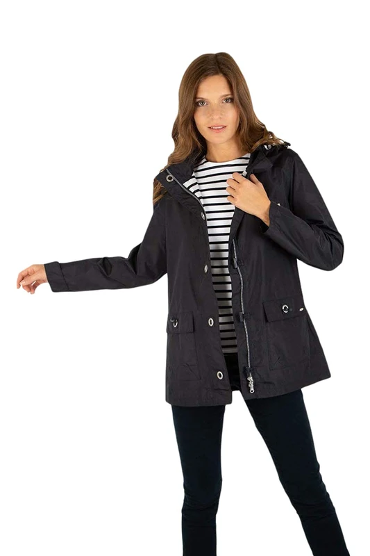 Armor Lux Women's 5684 Parka Not Applicable, Blue (Rich Navy D85), Small (Manufacturer Size: 38)