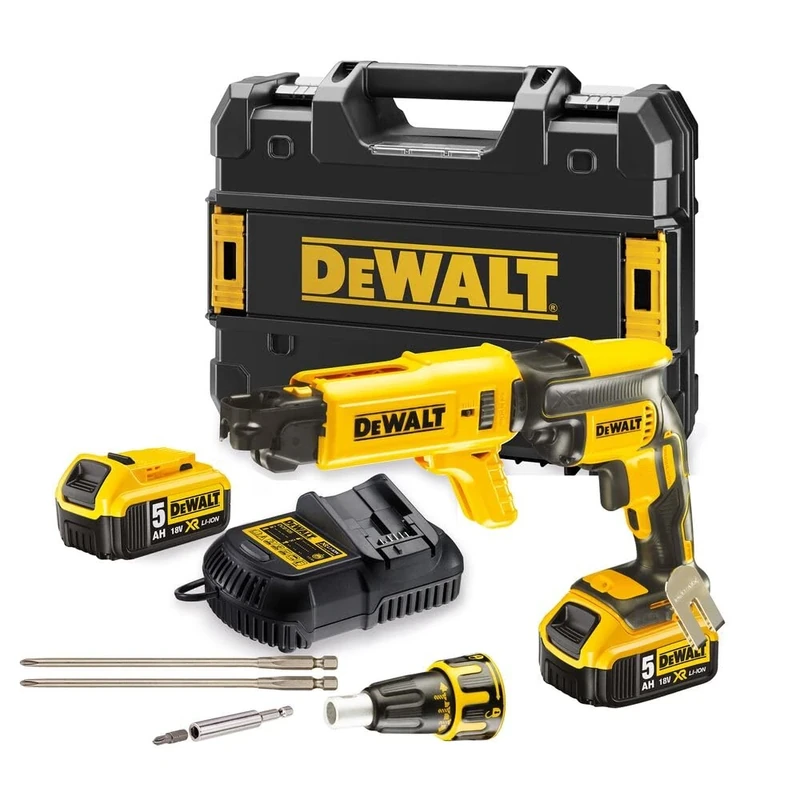 DEWALT DCF620P2K-QW DCF620P2K-QW-Atornillador Panel yeso sin escobillas XR 18V Li-Ion 5Ah