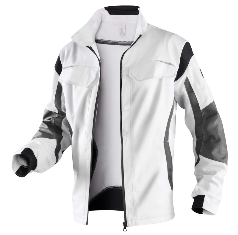 Kubler 13243314-1097-56 Size 56 "Classiq Pulse" Jacket - White/Anthracite