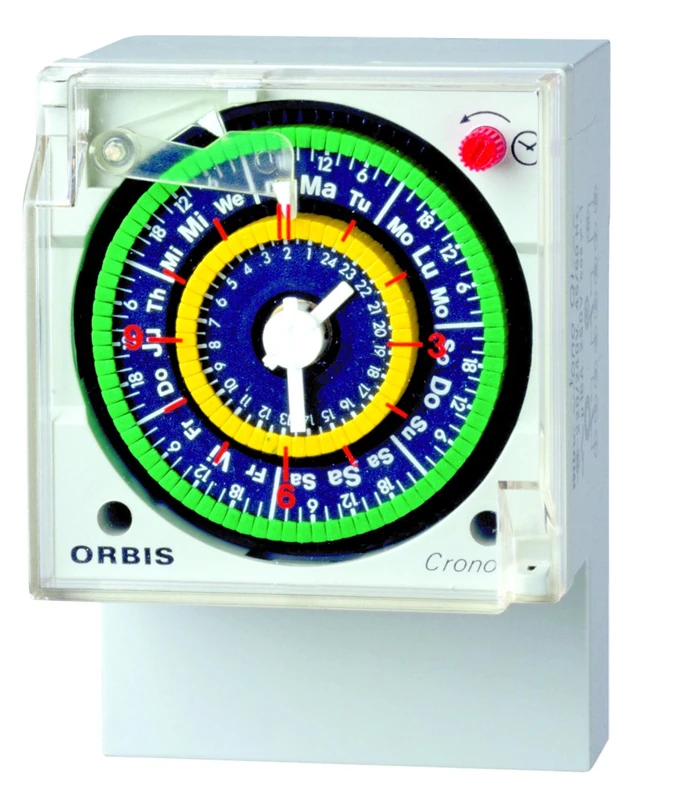 CRONO QRDD 230 V. INTERRUPTOR HORARIO ANALOGICO Con RESERVA DIA/DIA 2x16(4) A