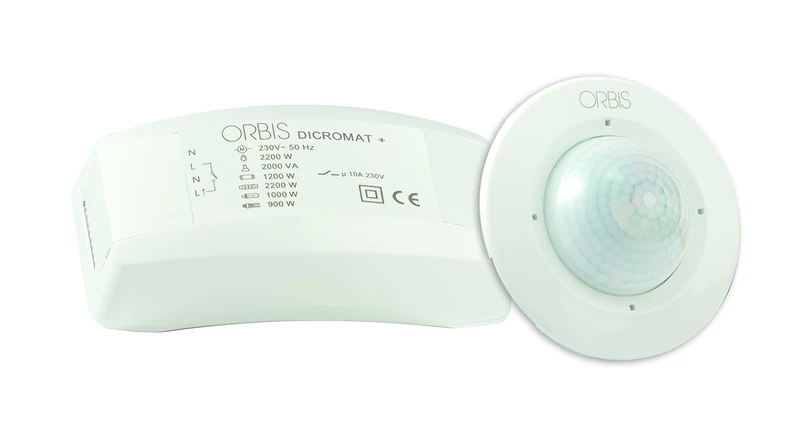 Orbis Dicromat 2 Plus CR 230 V Indoor Ceiling Mounted Motion Sensor, OB134612