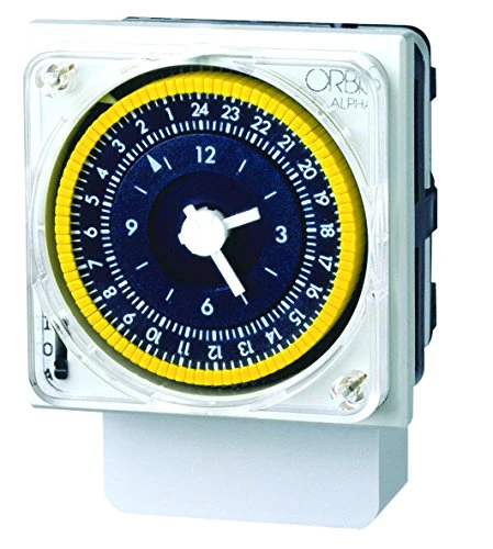 Alpha QRS 24 V. INTERRUPTOR HORARIO ANALOGICO Con RESERVA > 100 HORAS.SEMANAL. 16(4) A