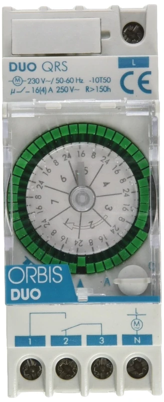 Duo QRS 250V Interruptor Horario Analogue 2 Modes. Semanal. Maniobra 3.5 H Con Repair >150 H 16(4) A - Image 1