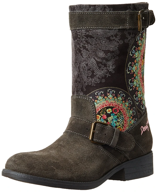 Desigual Shoes Muriel, Women's Biker Boots, Grey (2006 Gris Oscuro), 6 UK (39 EU) - Image 1