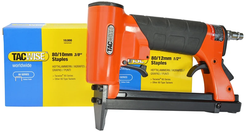 Tacwise 1288 A8016V Upholstery Air Stapler Bundle with 20,000 x 10-12mm Staples, Uses Type 80 / 4 - 16 mm Staples