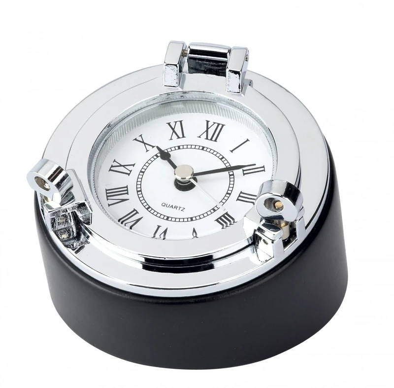 Chrome Porthole Desk Clock