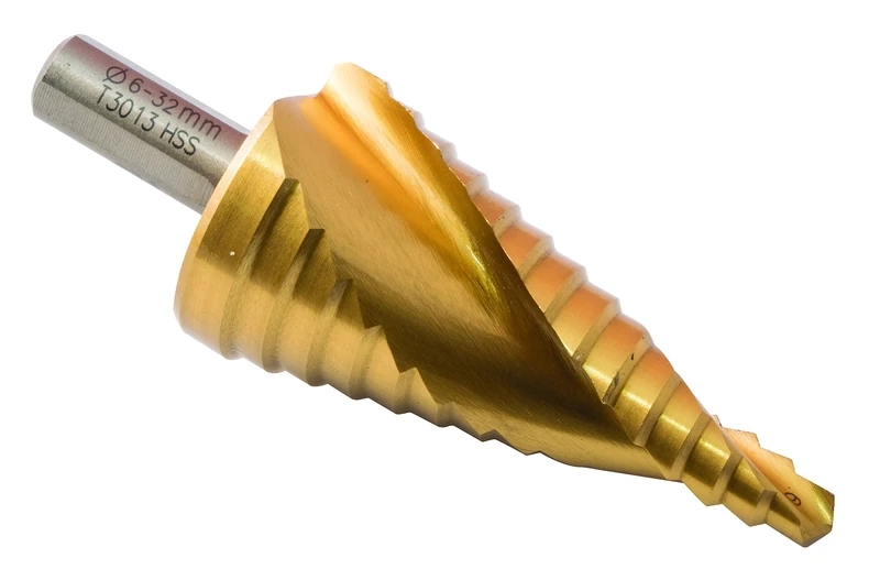 C.K T3013 6-32 mm Tin Coated High Speed Steel Multi-Step Drill
