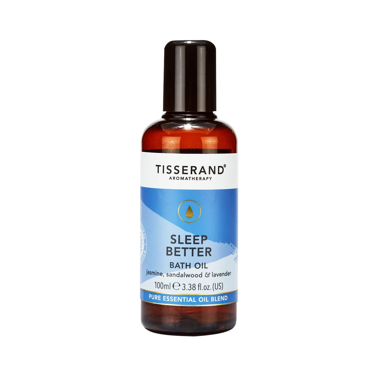 Tisserand Aromatherapy - Sleep Better - Bath Oil - Lavender, Jasmine & Sandalwood Essential Oils - 100% Natural Pure Essential Oils - 100ml
