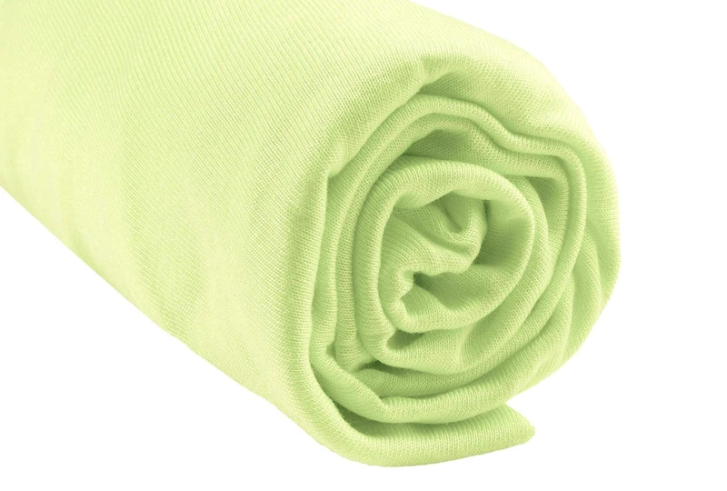 Bamboo Viscose Fitted Sheet for Double Bed 140 x 90 cm / 140 x 200 cm Lime Green