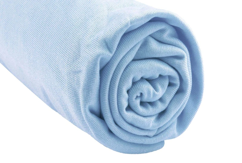 Fitted Sheet 160 x 200 cm Double King Size Bed 160 x 200 cm | Hypoallergenic Bamboo | Sky Blue | Stretchy | Healthy Sleep | Brand Easy Dort | Oeko-Tex Made in Europe - Image 1