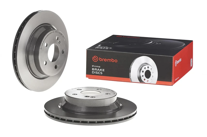 Brembo 09.A358.11 Rear UV Coated Brake Disc, Set of 2