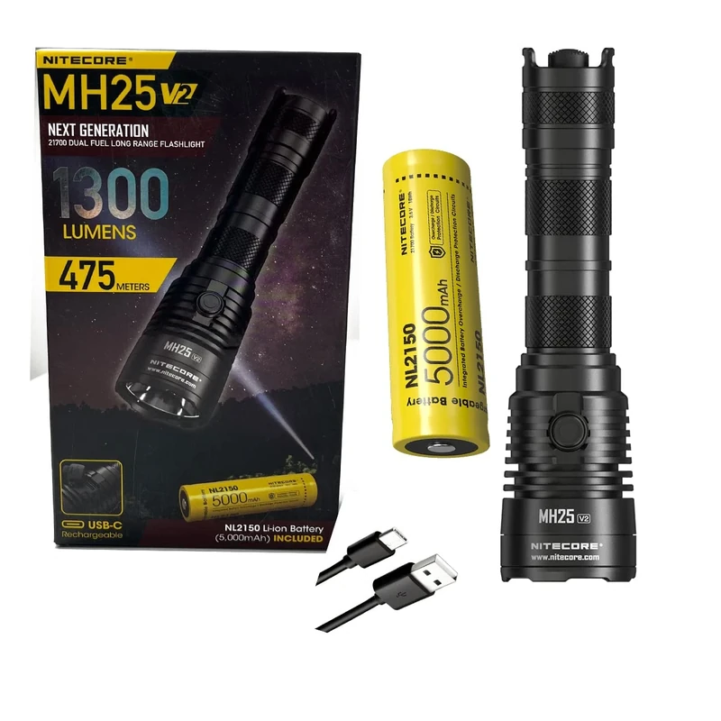 Nitecore MH25 V2, Black - Image 1