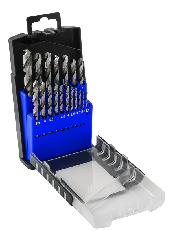 C.K T3103 HSS Split Point Drill Bit, 0 V, Grey, Set of 19 Piece