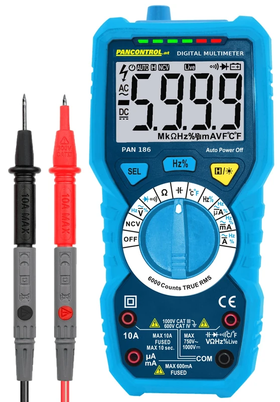 panc EUROCONTROL Digital Multimeter, Pan, 186