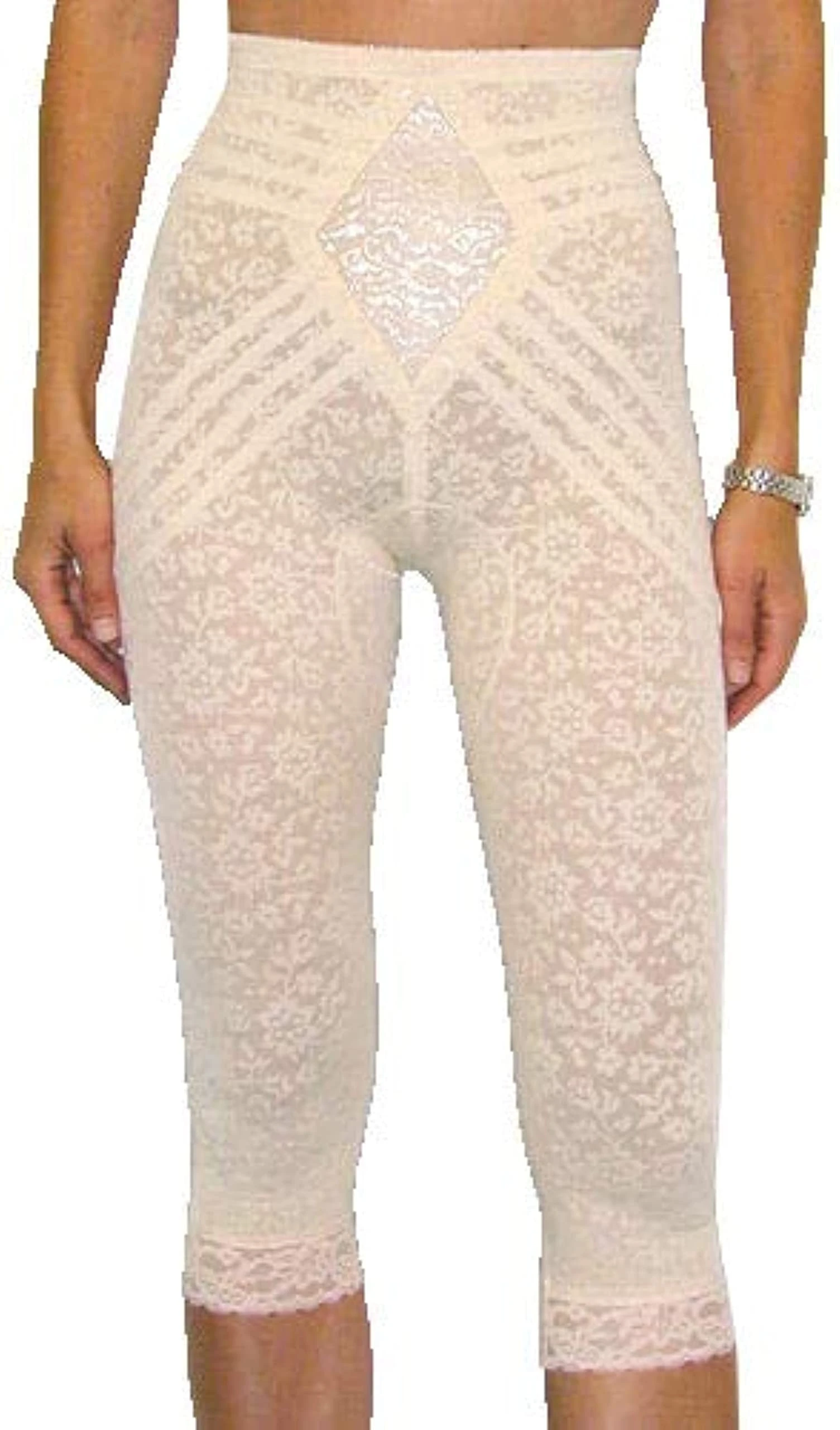 Rago Women's Extra Firm 9357 Open Bottom All-in-one Body Briefer - Beige - 38