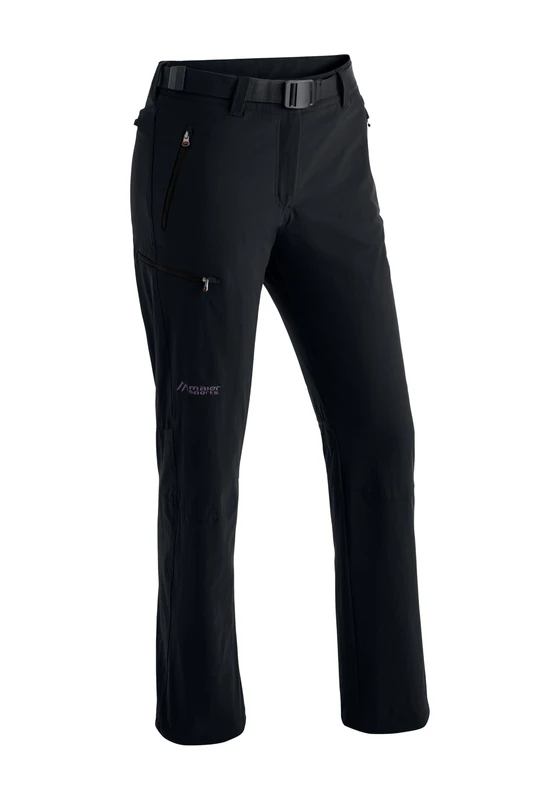 maier sports Rechberg, Women's Hiking Trousers, Water-Repellent Outdoor Trousers for Trekking and Hiking, PFC-Free, mSTRETCH pro 4 & dryprotec Black