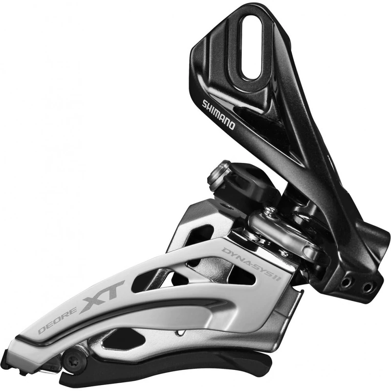SHIMANO Deore XT FD-M8025 Front Derailleur 2x11-speed clamp Dual Pull black/silver 2021 Mountain Bike Front derailleur