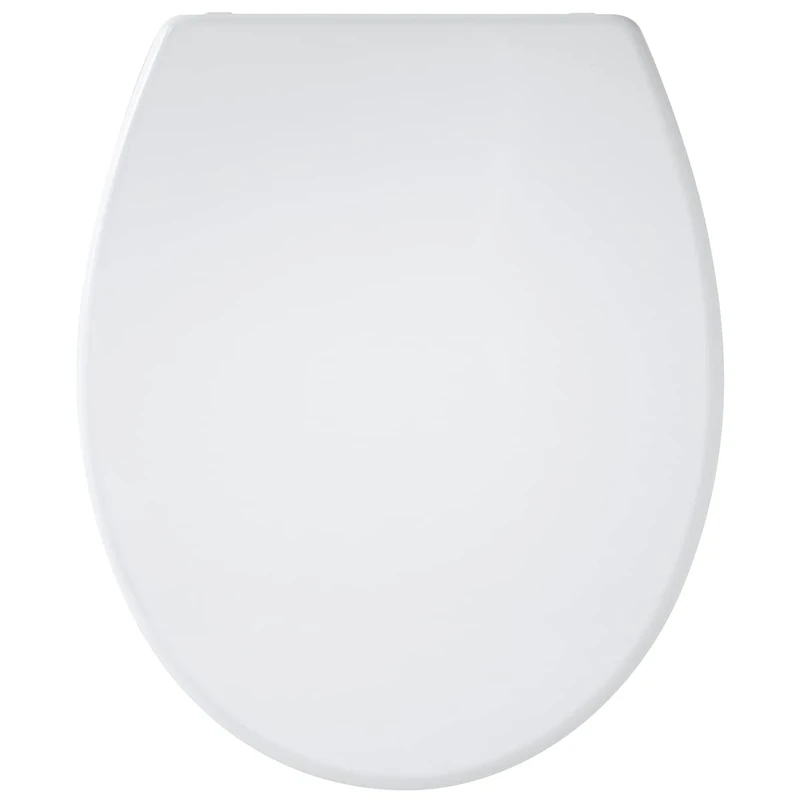 GELCO Presto Plastic Toilet Seat with Soft-Closing/Lime Green, plastic, white, 44 x 37 x 5,6 cm