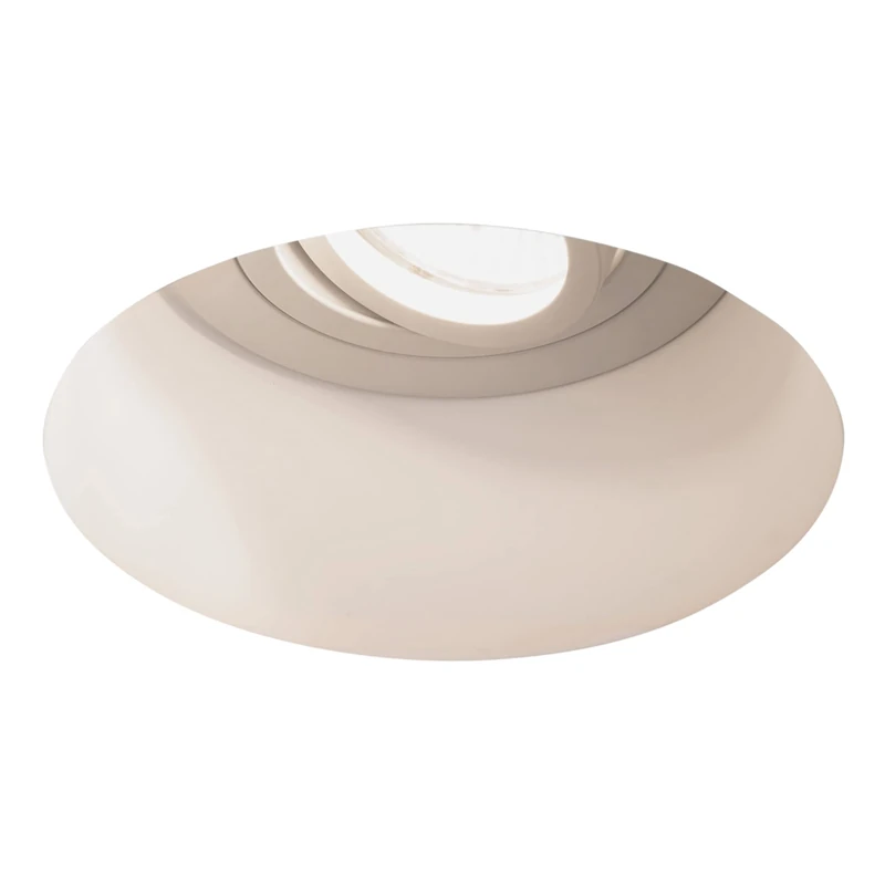 Astro Blanco Round Adjustable Indoor Downlight (Plaster), GU10 LED Lamp, Designed in Britain - 1253005-3 Years Guarantee